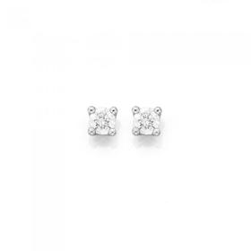 9ct-White-Gold-Diamond-Stud-Earrings on sale