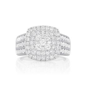 LIMITED-EDITION-9ct-White-Gold-Diamond-Dress-Ring on sale