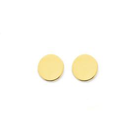 9ct-Gold-Disc-Pendant-Earrings-Set on sale