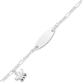 Silver-16cm-Butterfly-Identity-Bracelet on sale