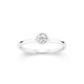 Silver-4mm-Bezel-CZ-Friendship-Ring on sale