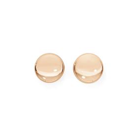 9ct+Gold+6mm+Ball+Stud+Earrings