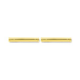 9ct+Gold+Bar+Stud+Earrings