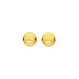 9ct-Gold-5mm-Ball-Stud-Earrings on sale