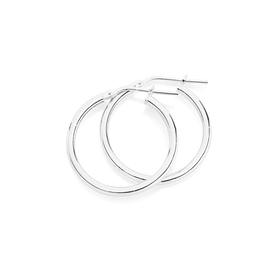 Silver-22x20mm-Hoop-Earrings on sale