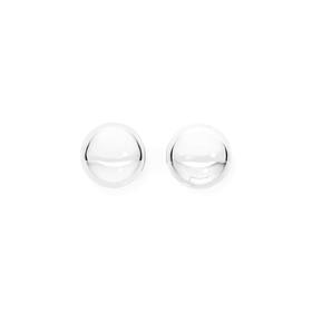 Silver+6mm+Ball+Stud+Earrings