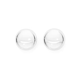 Silver+8mm+Ball+Stud+Earrings