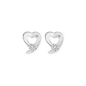 Silver-CZ-Small-Open-Heart-Studs on sale