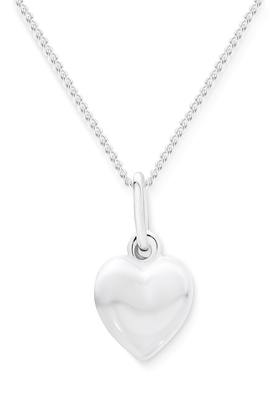 Silver-Puff-Heart-Pendant on sale