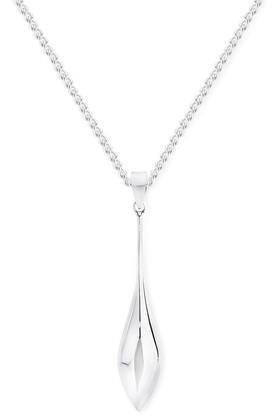 Silver+Long+Droplet+Pendant