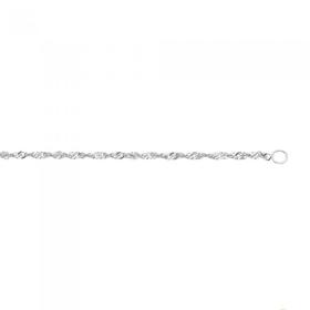 9ct-White-Gold-40cm-Solid-Singapore-Chain on sale