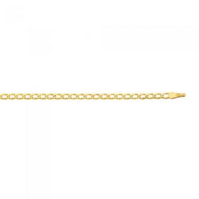 9ct-Gold-50cm-Solid-Oval-Curb-Chain on sale