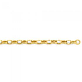 9ct-50cm-Hollow-Oval-Belcher-Chain on sale