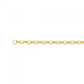 9ct-Gold-45cm-Solid-Oval-Belcher-Chain on sale