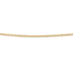 Solid-9ct-45cm-Diamond-Cut-Round-Belcher-Chain on sale