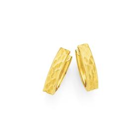 9ct+Gold+Huggie+Earrings