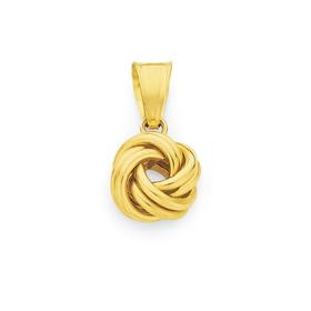 9ct+Gold+Knot+Pendant