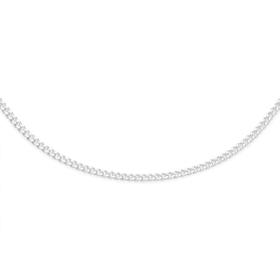Silver-55cm-Diamond-Cut-Solid-Curb-Chain on sale