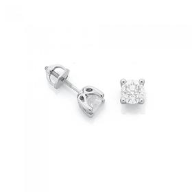 18ct-White-Gold-Diamond-Studs on sale