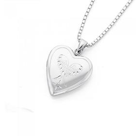 Silver-Heart-Locket on sale