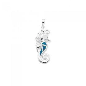 Silver-Seahorse-Pendant on sale