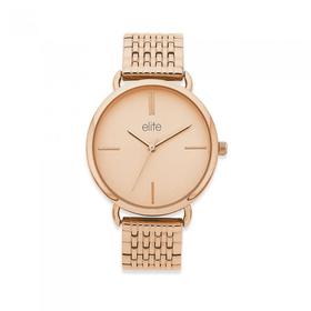 Elite+Ladies+Rose+Tone+Watch