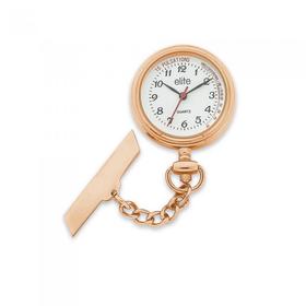 Elite-Ladies-Rose-Tone-Nurses-Watch on sale