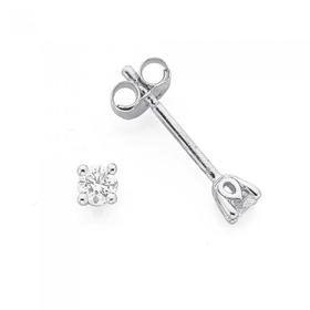 9ct-White-Gold-Diamond-Stud-Earrings on sale