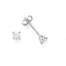 9ct-White-Gold-Diamond-Stud-Earrings on sale