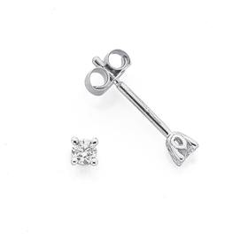 9ct-White-Gold-Diamond-Stud-Earrings on sale