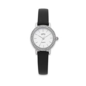 Elite+Ladies+Silver+Tone+Watch