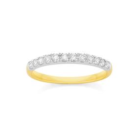 9ct+Gold+Diamond+Band