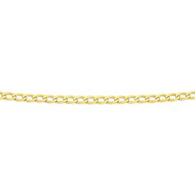 9ct-Gold-40cm-Solid-Curb-Chain on sale