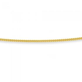 9ct-Gold-40cm-Solid-Curb-Chain on sale