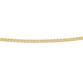 9ct-Gold-43cm-Solid-Curb-Chain on sale