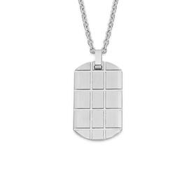 MY-Steel-Checkerboard-Dogtag-With-Chain on sale