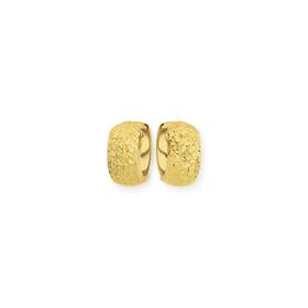 9ct+Gold+Huggie+Earrings