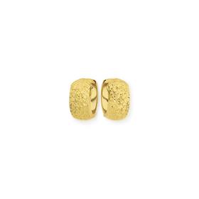 9ct-Gold-7mm-Wide-Huggie-Earrings on sale