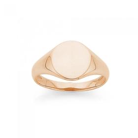 9ct-Rose-Gold-Signet-Ring on sale