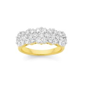 18ct+Gold+Diamond+Dress+Band