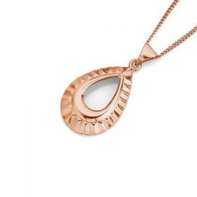 9ct-Rose-Gold-Teardrop-Pendant on sale