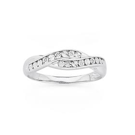 9ct-White-Gold-Diamond-Crossover-Swirl-Ring on sale