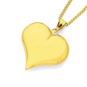 9ct-Gold-20mm-Puff-Heart-Pendant on sale