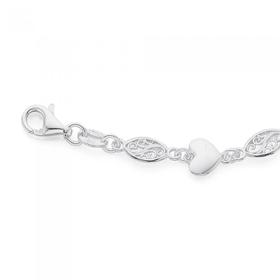 Silver-Oval-Link-Bracelet on sale