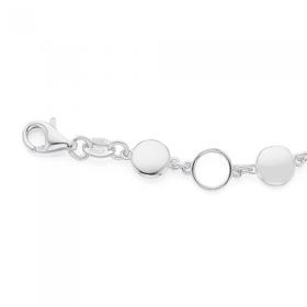 Silver-Circles-Bracelet on sale