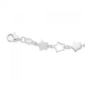 Silver-Stars-Bracelet on sale