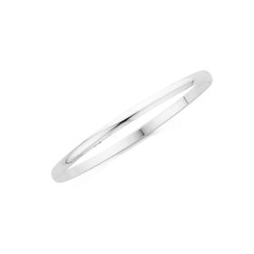 Silver-Half-Round-Bangle on sale