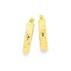 9ct-Two-Tone-Gold-15mm-Hoop-Earrings on sale