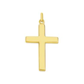 9ct-Gold-30mm-Cross-Pendant on sale