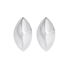 Silver-Marquise-Leaf-Stud-Earrings on sale